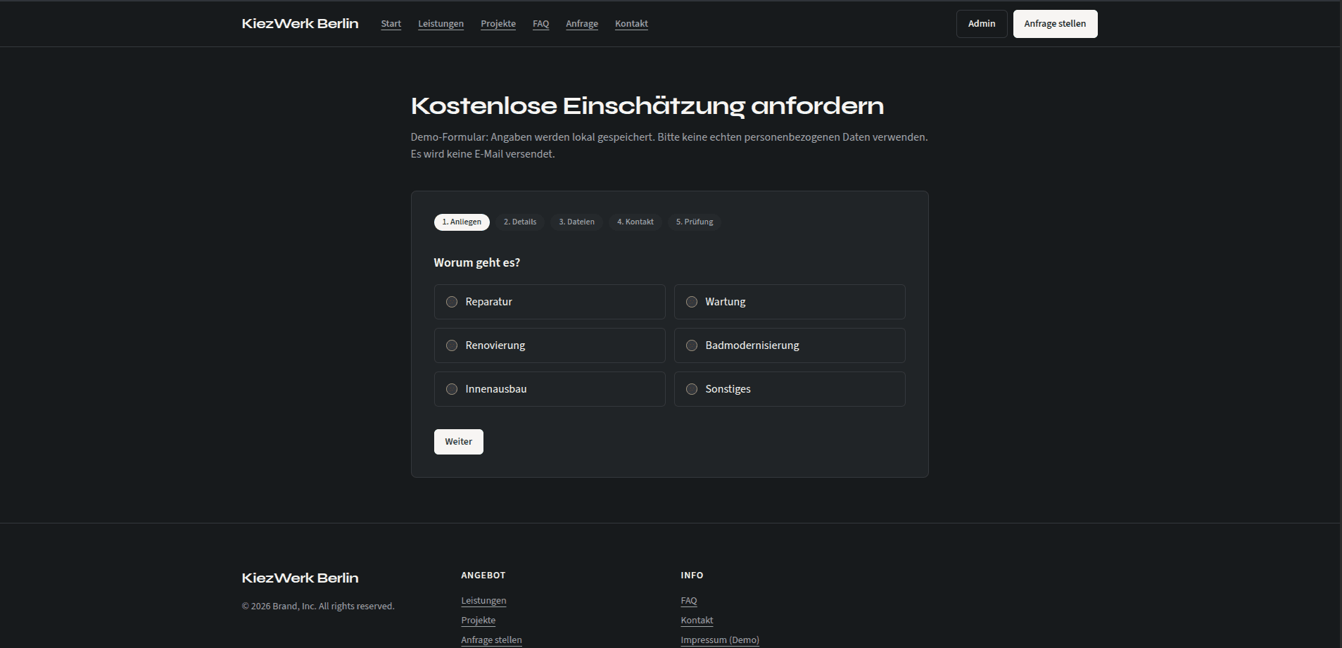 Handwerker-Website mit Anfrageformular und Admin-Bereich: Was sie leisten sollte